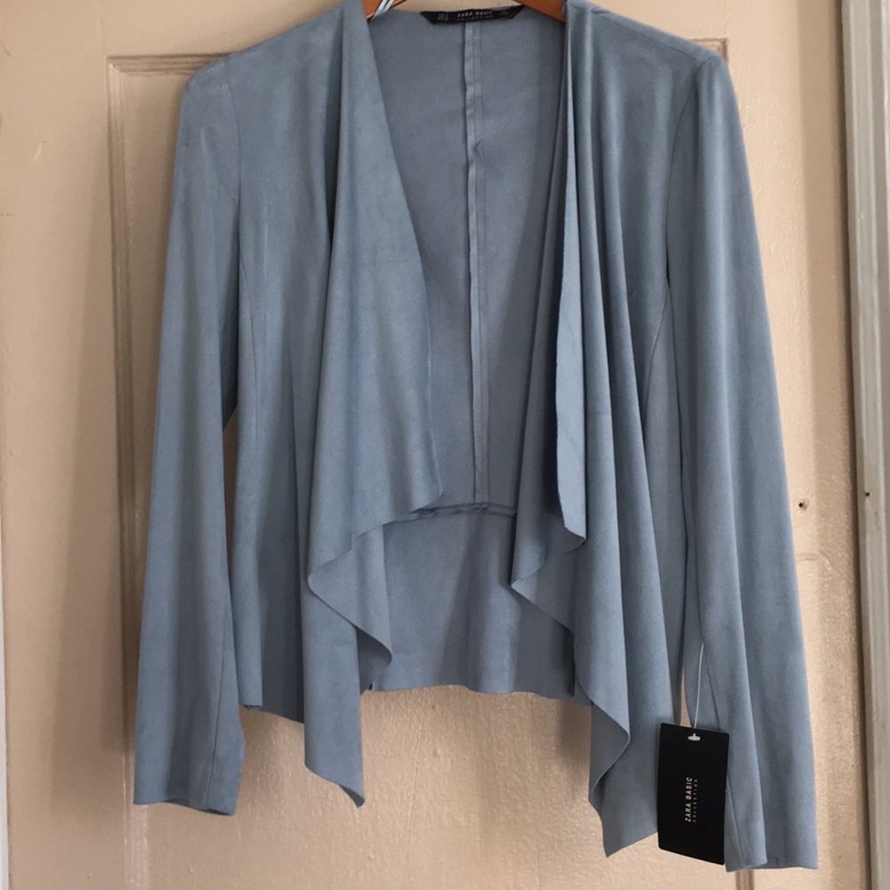 BRAND NEW ZARA suede CARDIGAN from spring 17